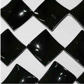 12" St  Onyx Smooth Curved Square Beads 25mm -Strand 35cm