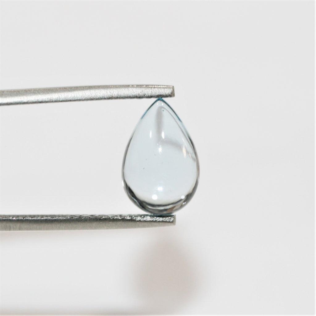 Sky Blue Topaz Smooth Drop Cabochons Lot 12x8mm.- 4 Pieces