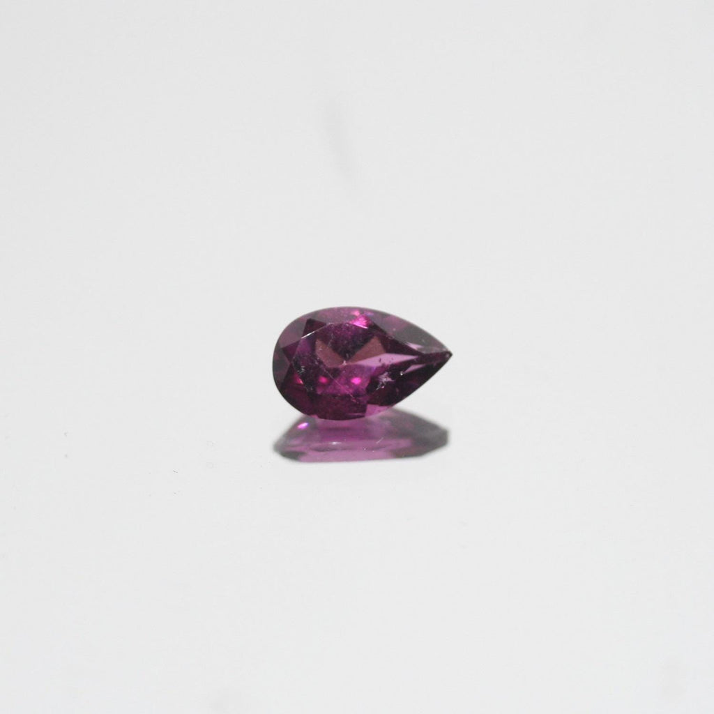Lot de grenats rhodolites facettés en forme de goutte 8x5mm (6 pièces)