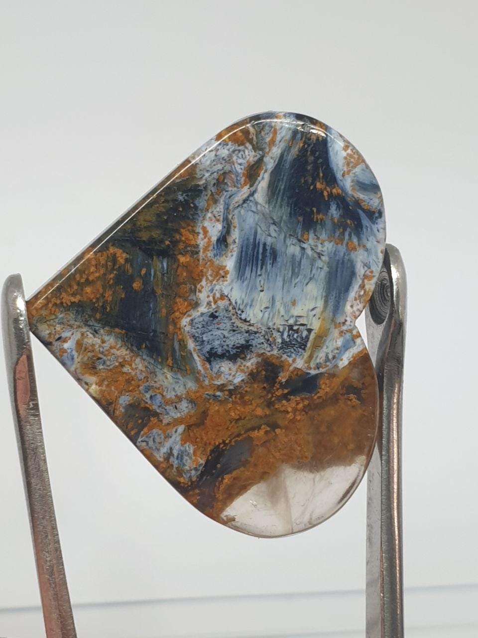 Big Pietersite Jasper  Heart Cabochon 31.5x 27mm - 40.56ct.-One Of A Kind