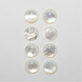 MOP Round Cabochon 12mm. (8 pieces).-