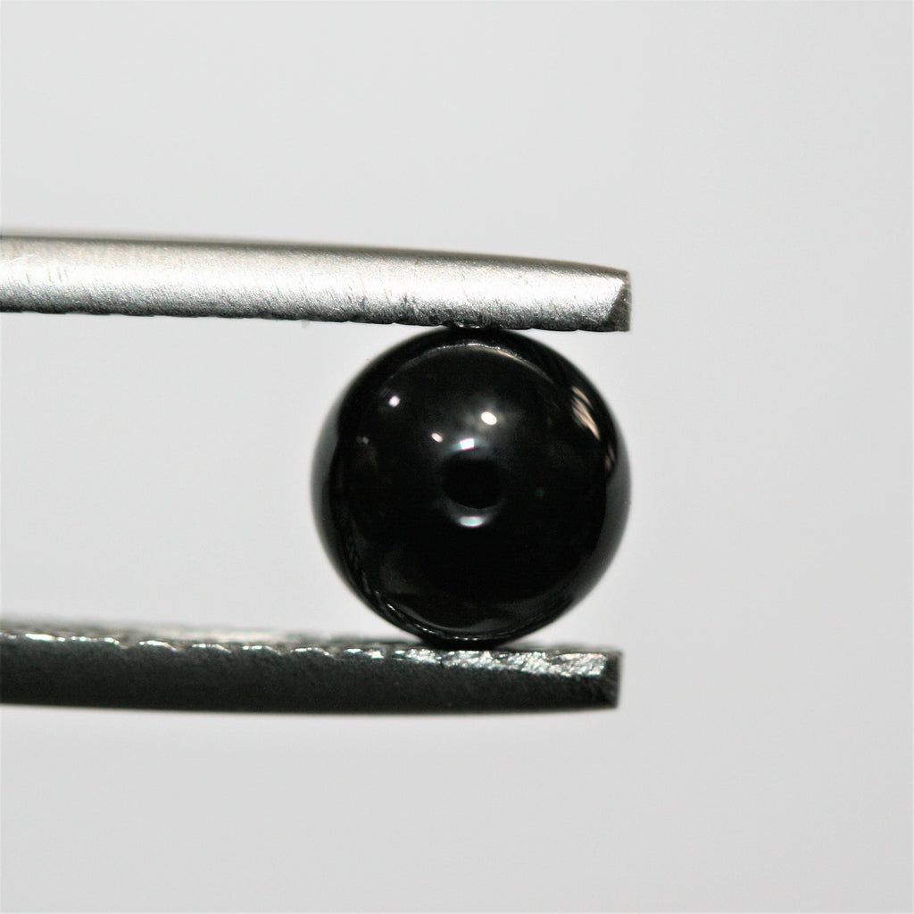 Ónix Semiperforado Liso Redondo 6mm.- 10 Piezas