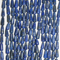 14" St Lapis Lazuli Smooth Drop Beads 12x6mm.Approx.-Strand 37cm.