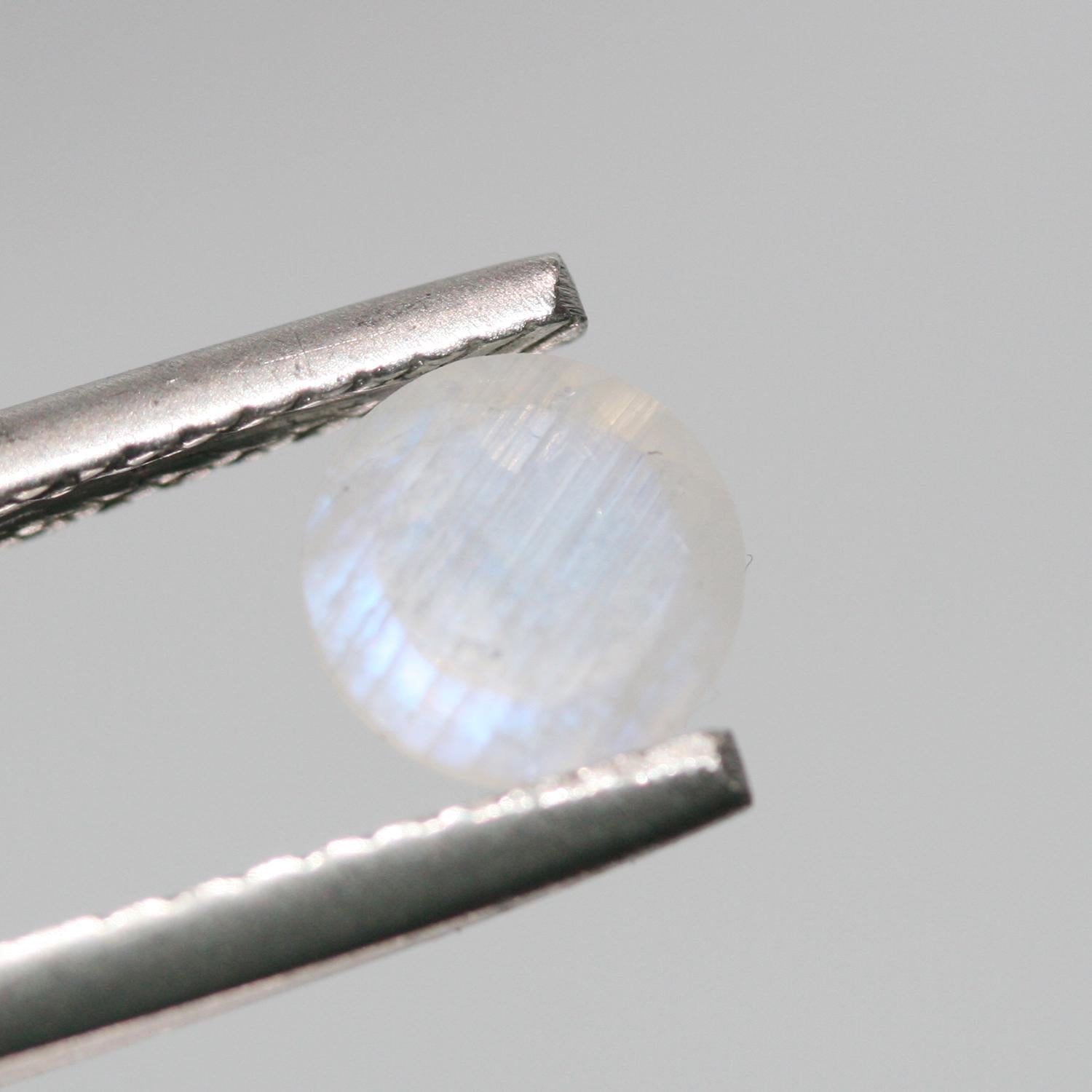 Lote de 20 piedras lunares facetadas redondas de 6 mm (20 uds.)