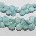Perles en larimar St à facettes en forme de goutte, 8 pouces (environ 9-10 mm), longueur du fil : 20 cm