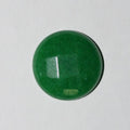 Lote de 6 cabujones redondos facetados de jade verde de 16 mm. (6 piezas)