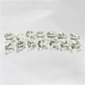 Lote de Gotas Facetadas de Prasiolita 7x5mm.- 14 Piezas