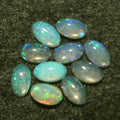 Ethiopian Opal Lot Oval Cabochon 5x3mm. (10pcs)