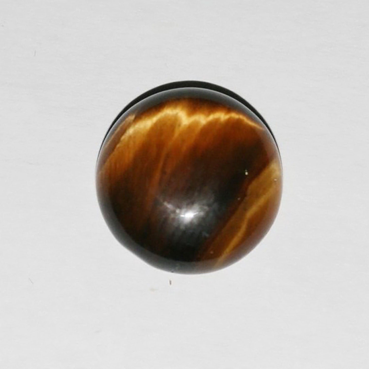 Lote de 8 cabujones redondos de ojo de tigre de 10 mm (8 piezas).