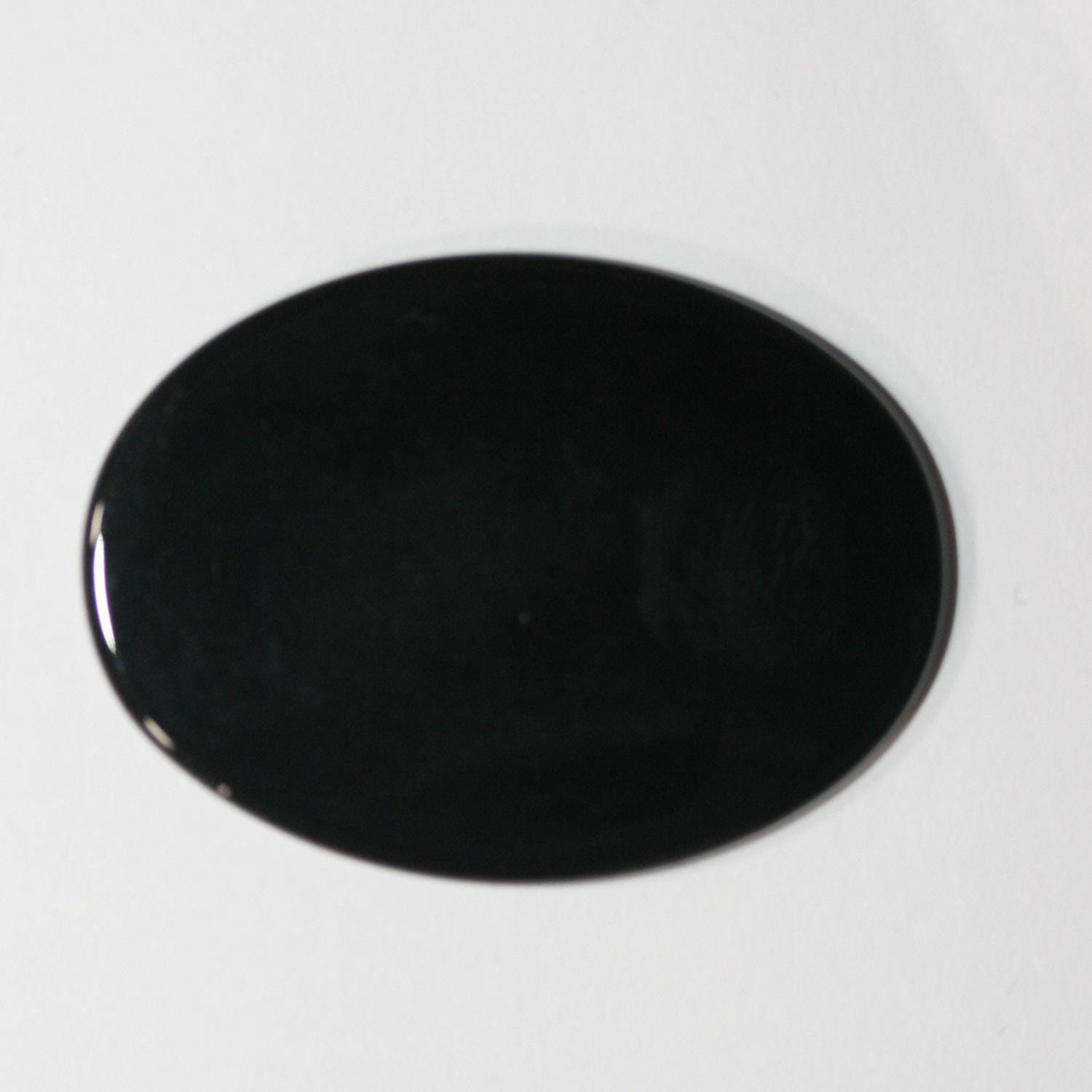 4 pièces de cabochons plats ovales lisses en onyx 30x22x2mm (4 pièces).