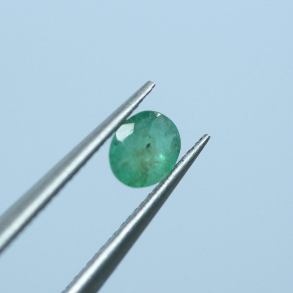 Lote de Esmeralda Facetada Ovalada 4,5x3,5mm.(20 Piezas)