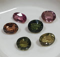 Hermoso lote de turmalinas ovaladas de 5,8 x 4,5-6 x 5 mm - Turmalinas africanas naturales
