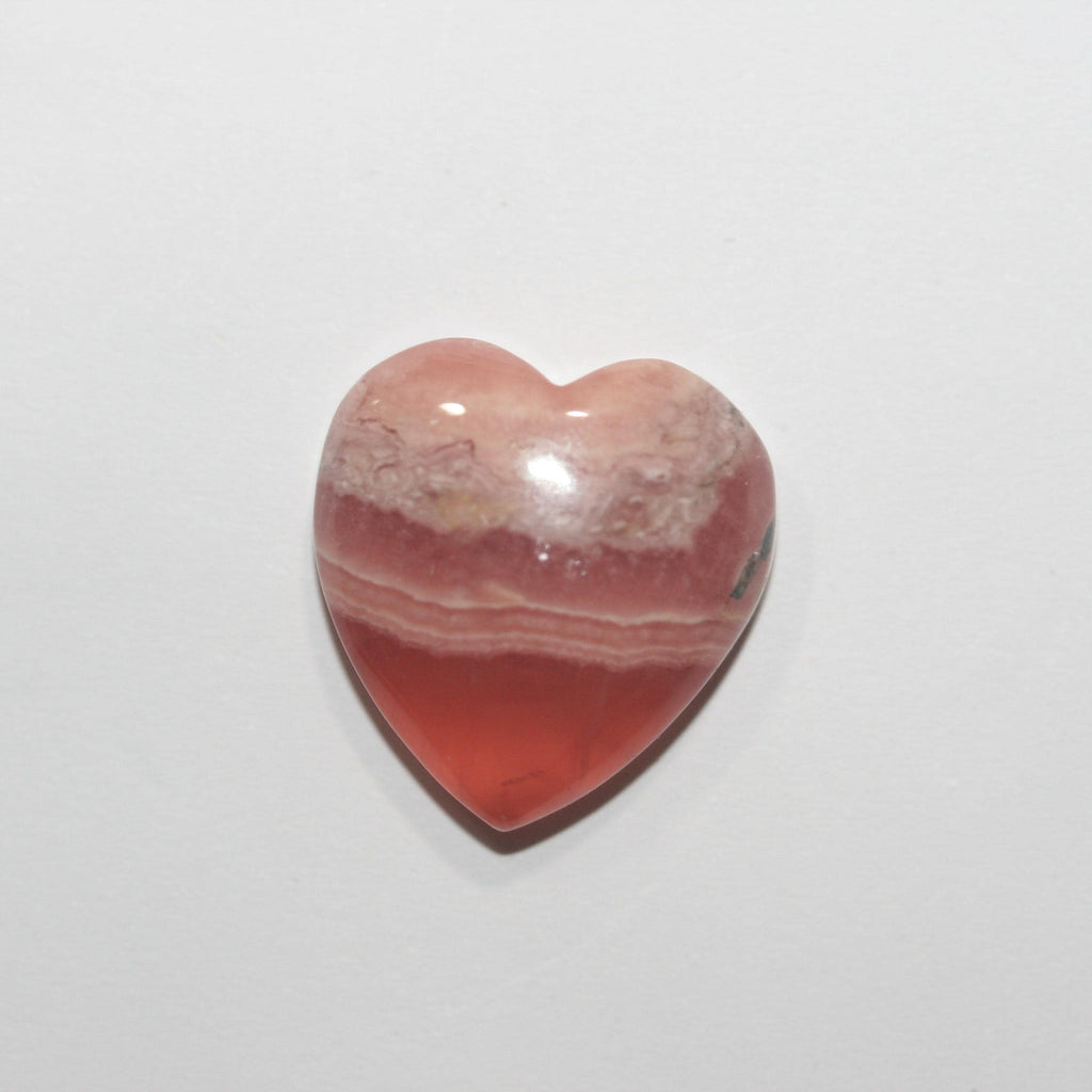 Top Quality Rhodochrosite Heart Cabochon 19.5x18.5mm Pink Gemstone- Natural Untreated- DIY Gems