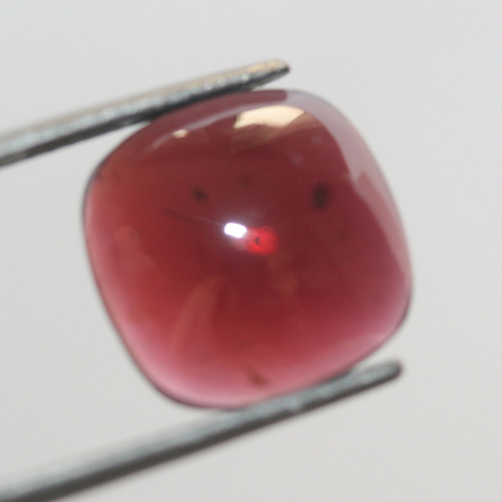Garnet Pair Square Cabochon 12mm.-(12.8ct) - Designer Cabochon