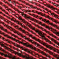 13" Strand Garnet Faceted Round Beads 2mm