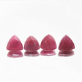 Lote de Rubíes Facetados Trillón 5mm.- 4 Piezas