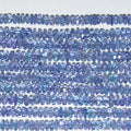 13" St Tanzanite Faceted Rondelle 3x1.5mm.-Strand 33cm