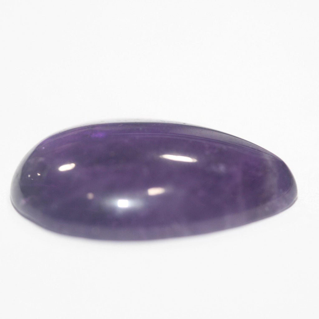 Lote de 4 cabujones de amatista lisos de 25 x 18 mm. (4 piezas).