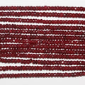 13" St Ruby Faceted Rondelle Beads 4x2mm.-Strand 33cm.