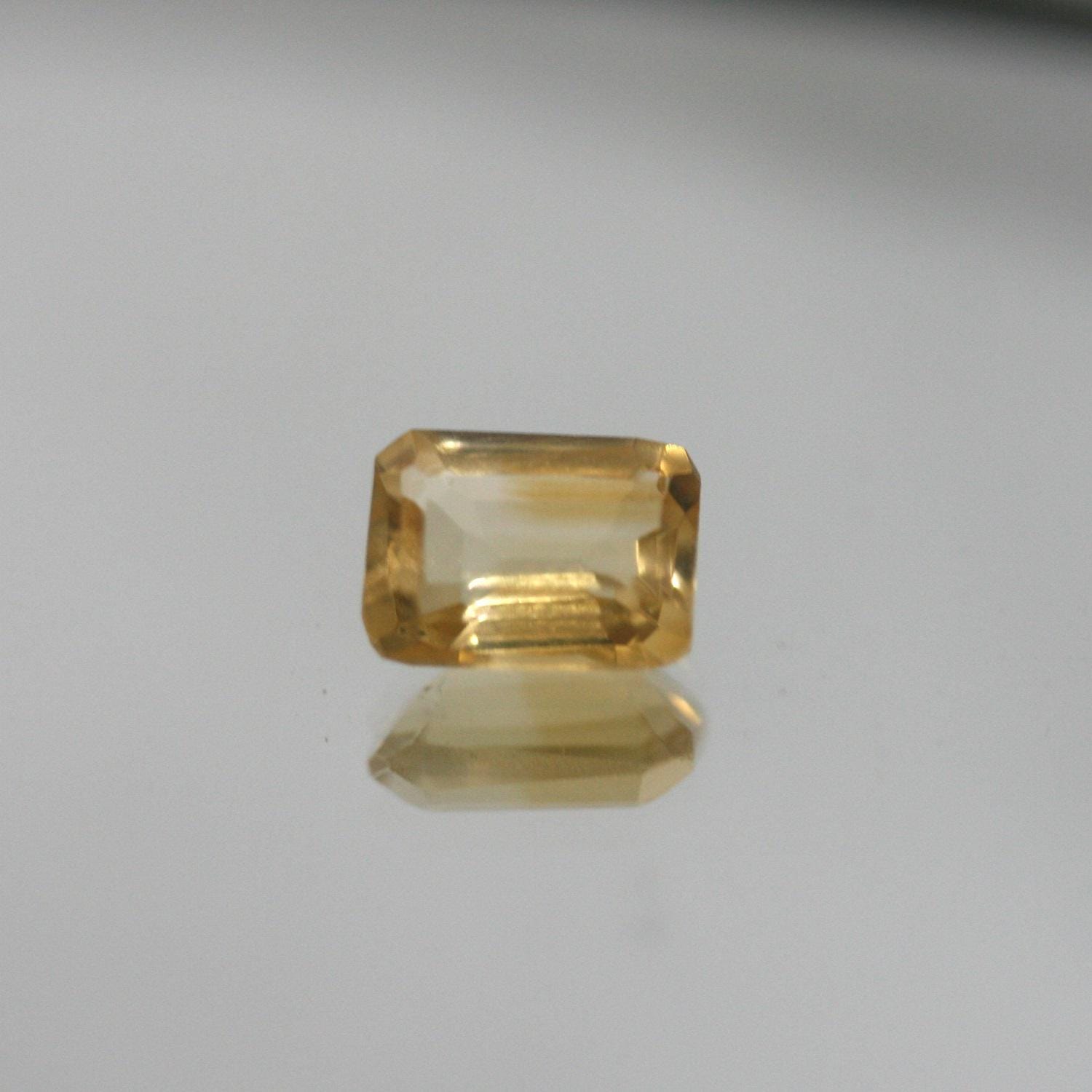 Lote de 8 piezas de Citrino Facetado Rectángulo 7x5 mm. (8 uds.)