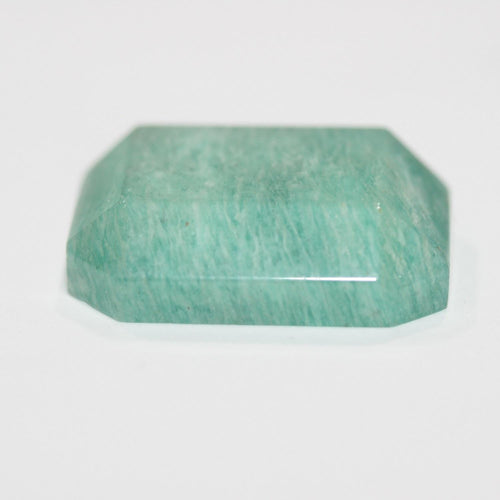 1 Pcs Amazonite Rectangle Faceted Octagon Cabochon 29x22mm Approx.  (1pcs).  Flat Back. Without Cullet