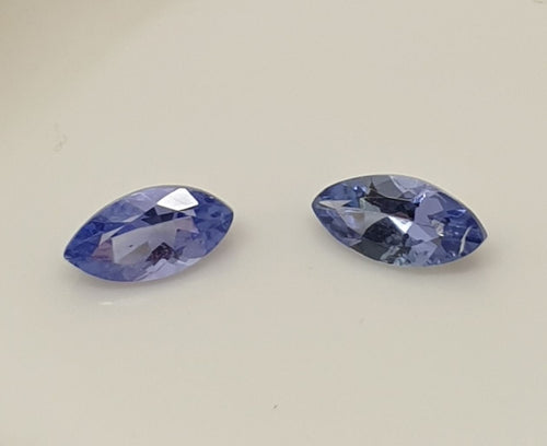 1 Pair Tanzanite Marquise 6x3mm Tanzanite 2 pcs  Lot Natural Gemstones- Natural Genuine Tanzanite