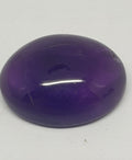 Cabochon ovale d'améthyste africaine 20x16,5mm.-(20,85ct).