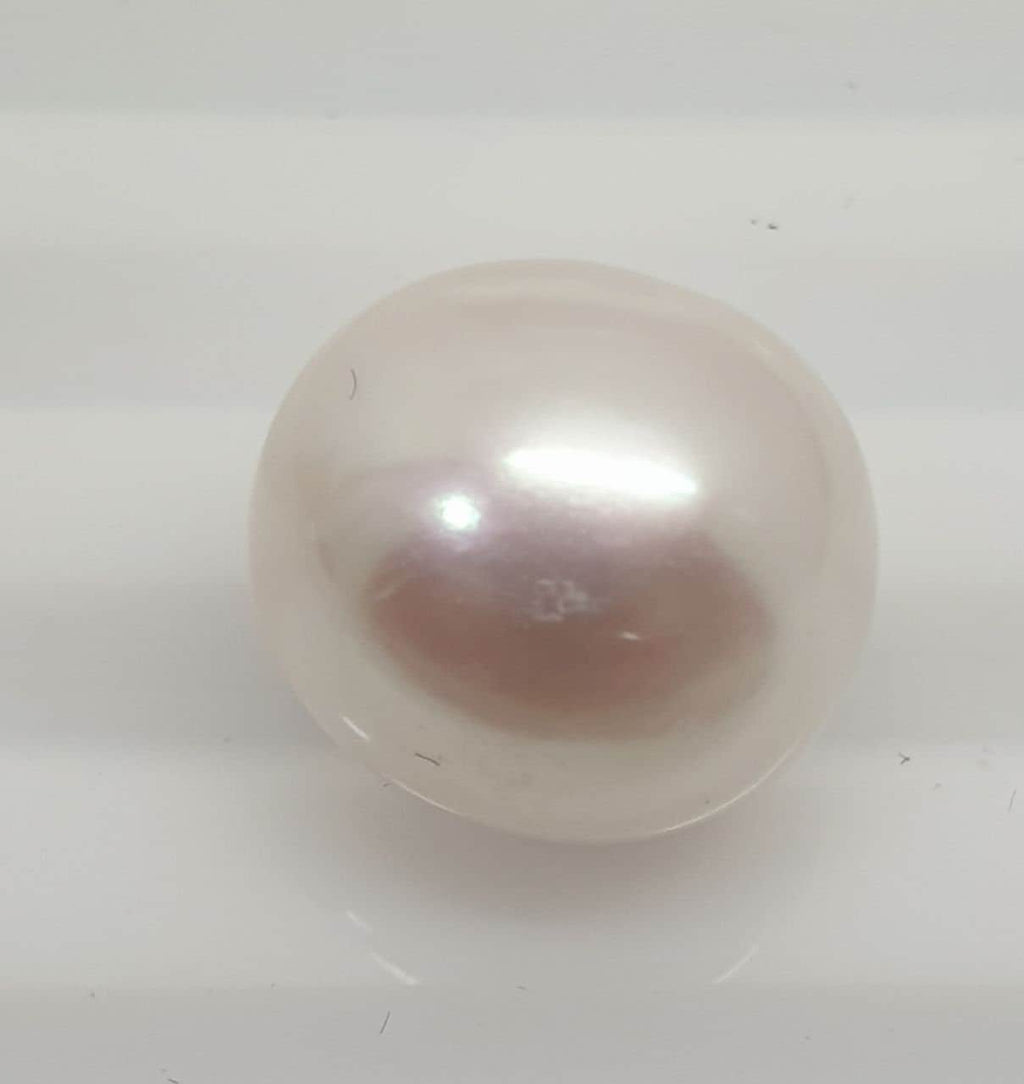 Perla de agua dulce barroca ovalada sin perforar, con brillo superior AAA, de 12 a 14 mm (perla natural con brillo superior). Precio por unidad.