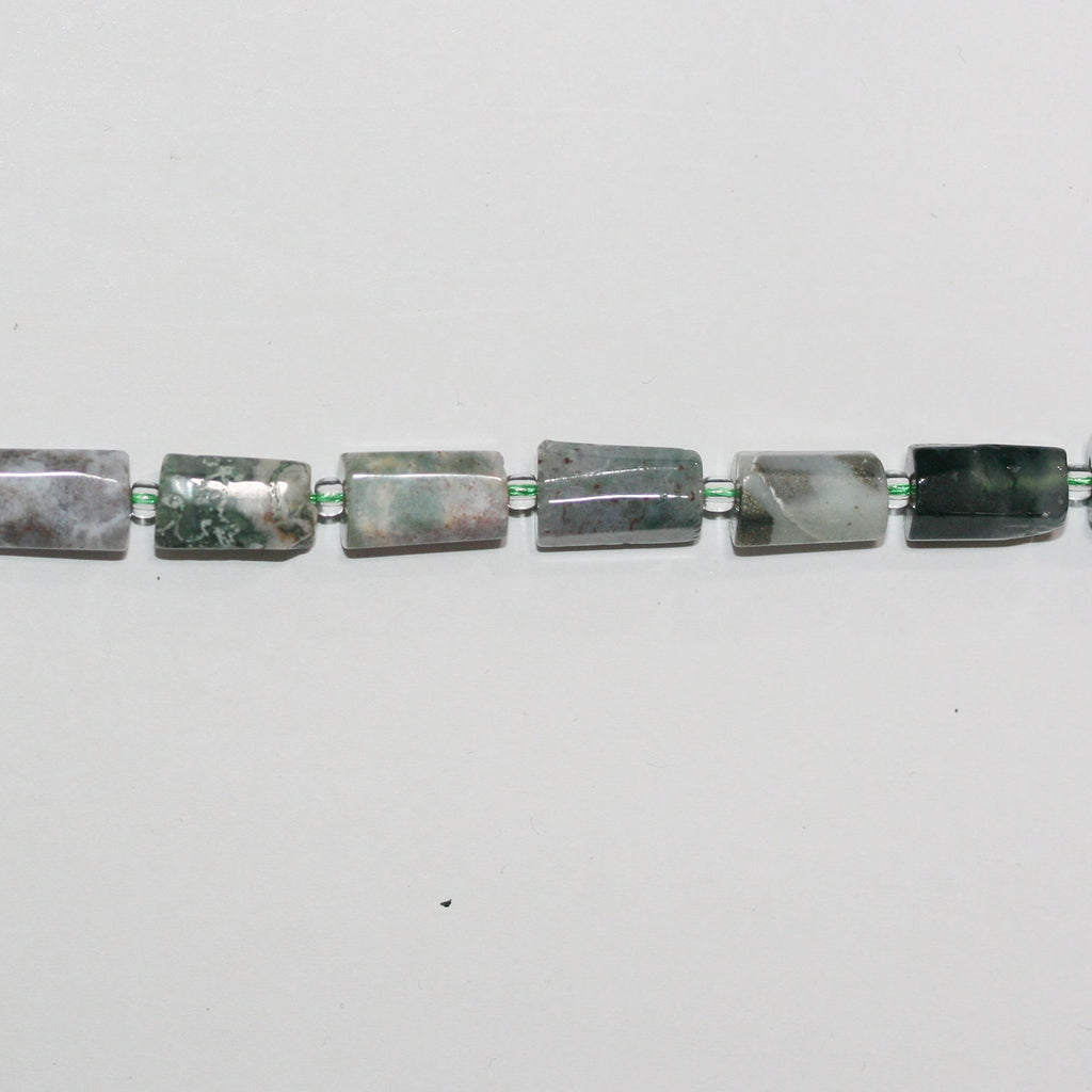 Cuentas de ágata india lisas de barril, 16", 12 x 6 mm. Aprox. - Hilo de 40 cm.