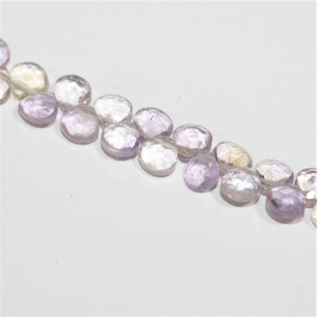 Cuentas de ametrina facetadas de 6" de St., 5-6 mm, hilo de 15 cm.