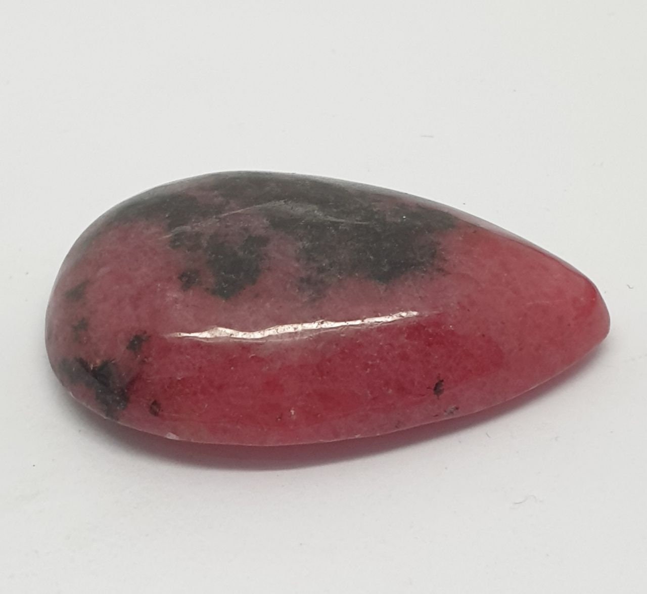 Big Pink Rhodonite Cabochon Drop 39.10x26mm  94.46ct- Natural Gemstone-Top Quality