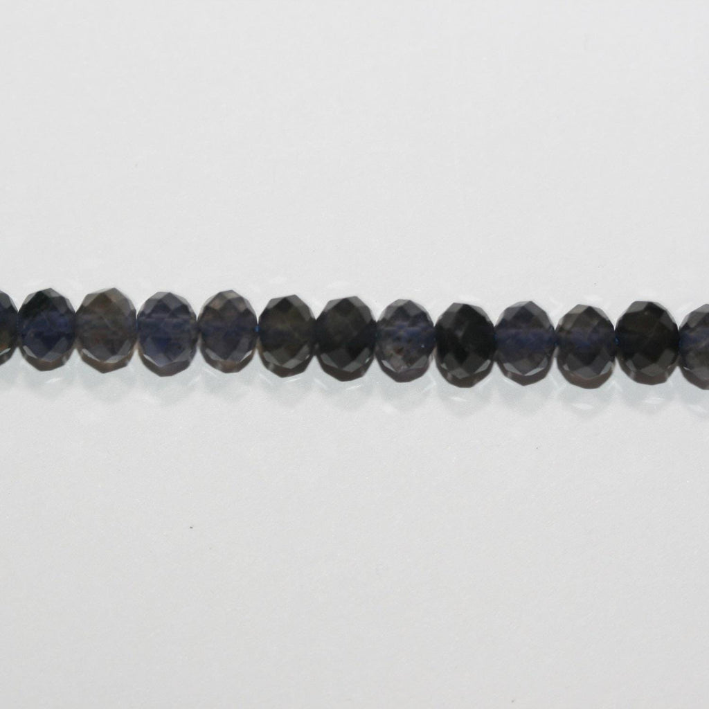 Perles rondelles à facettes en st iolite 15" 6x4mm.- Brin 39cm.