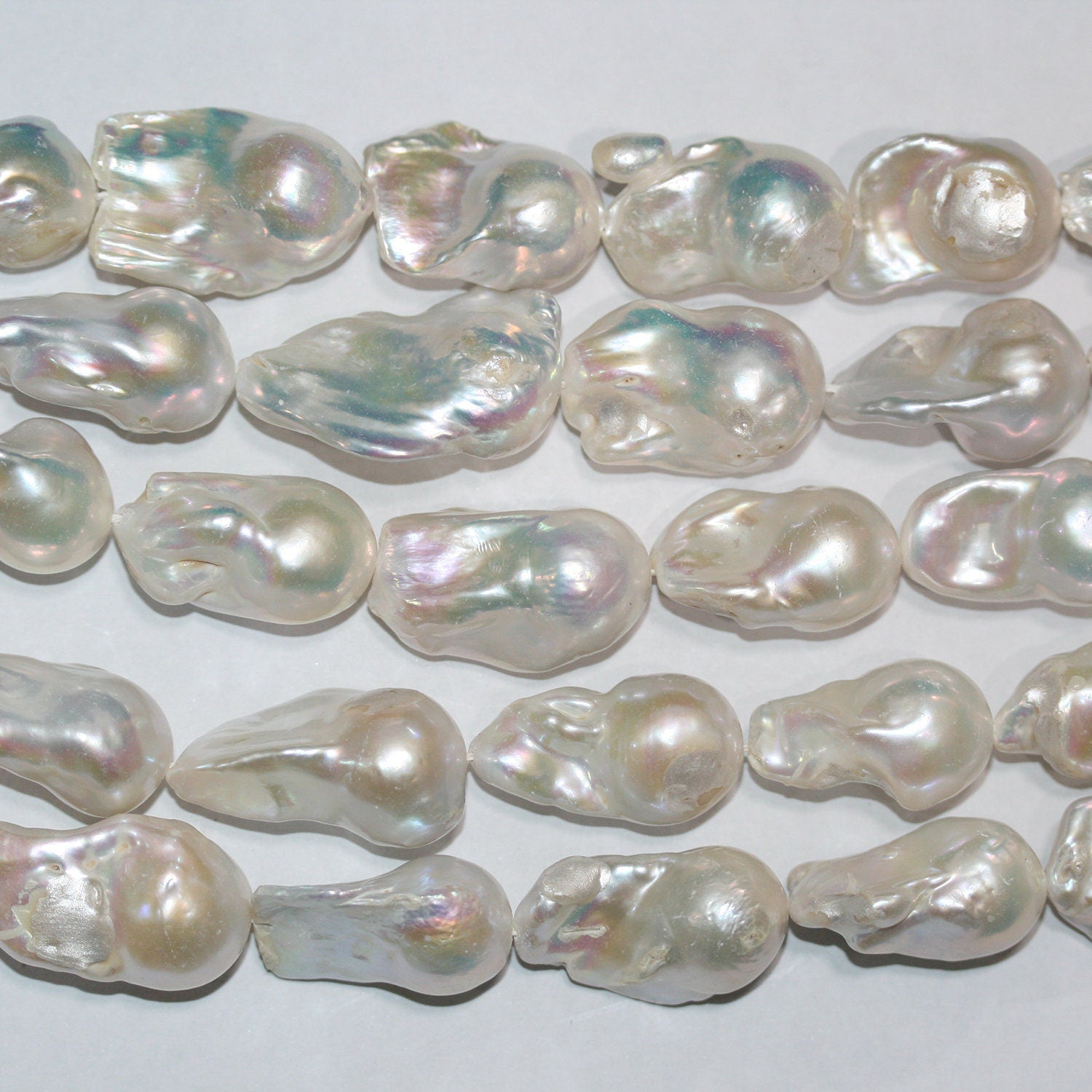 Perle baroque d'eau douce St 14" (environ 36 cm) - Fil de 36 cm - Perles naturelles à prix de gros