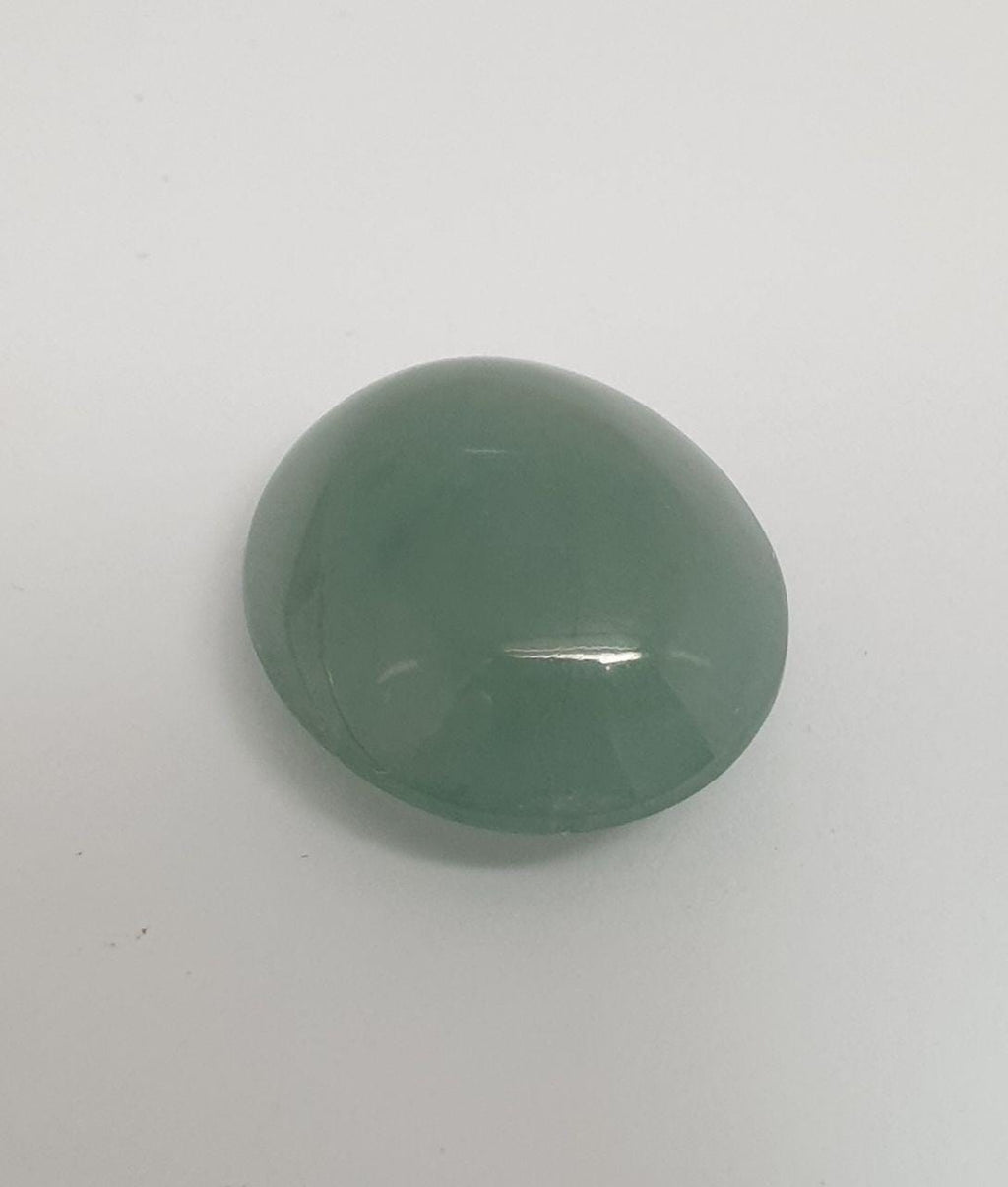 Jadeite Smooth Oval Cabochon 17.2x14.6mm. (14.45ct.) - Wholesale Gemstones- Natural Stones For Jewelry