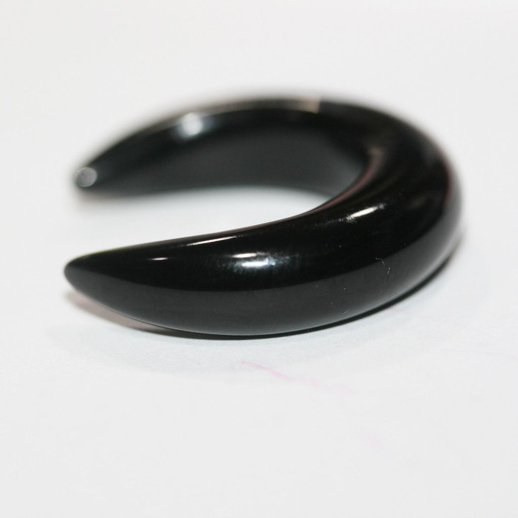 Colgante de ónix lunar liso, sin taladrar. 30 x 7 mm - Ref. 14814