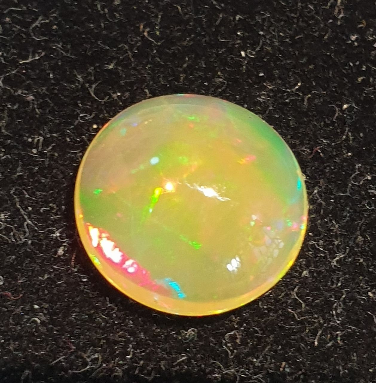 Wello Ethiopian Opal Round Cabochon 9mm. (1.1 cts)  -Gemstone Parcels-Loose Stones Wholesale Price