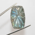 Carved Rectangular Labradorite Cabochon 31.4x19.7mm. (51.3ct.)