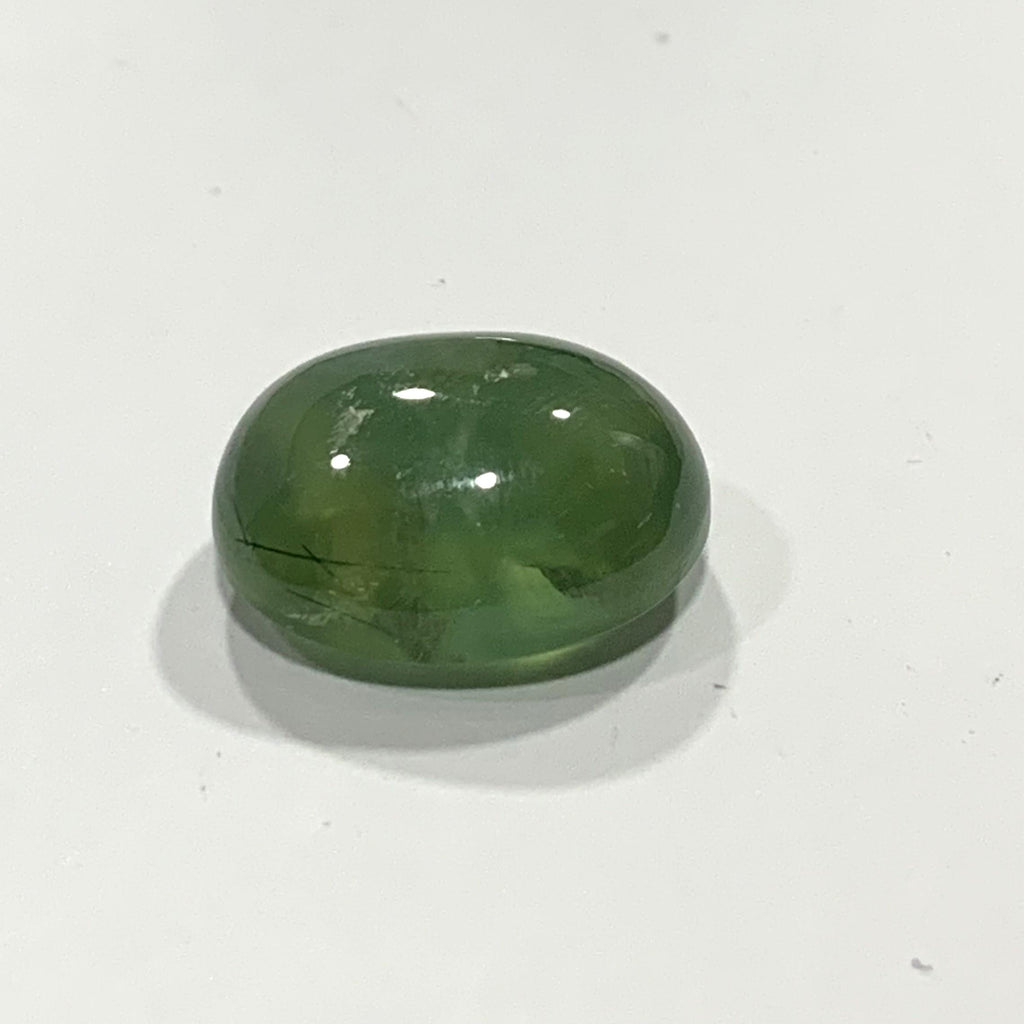 Prehnite Smooth Oval  Cabochon  (20.85ct) 18.6x15.1mm - Natural Rare Stone