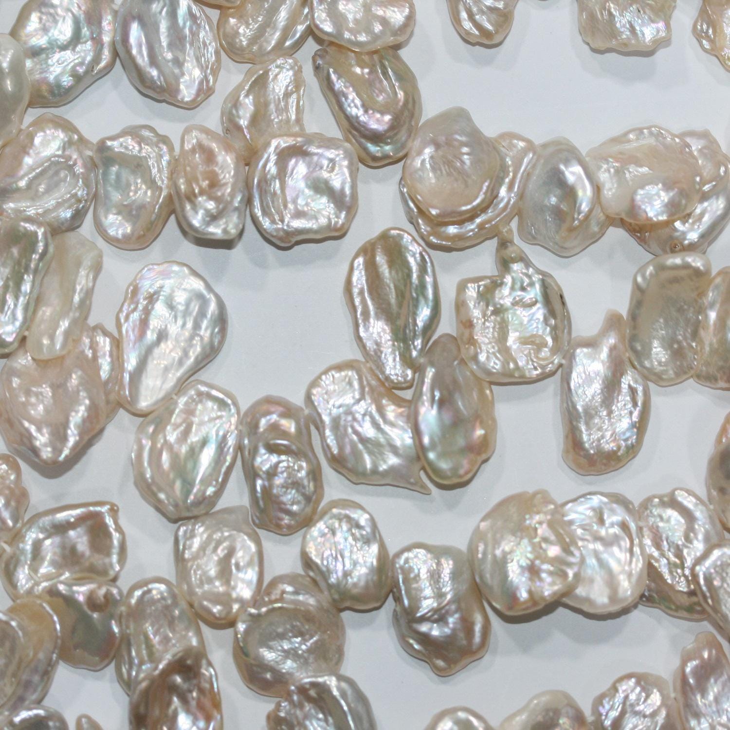 13" St FreshWater Keshi Pearl 18x13mm.Approx-Strand 36cm -Natural Pearls wholesale Prices