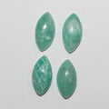 Lote de 4 Piezas Cabujón Amazonita Marquesa 16x8mm.-( 4 Piezas )