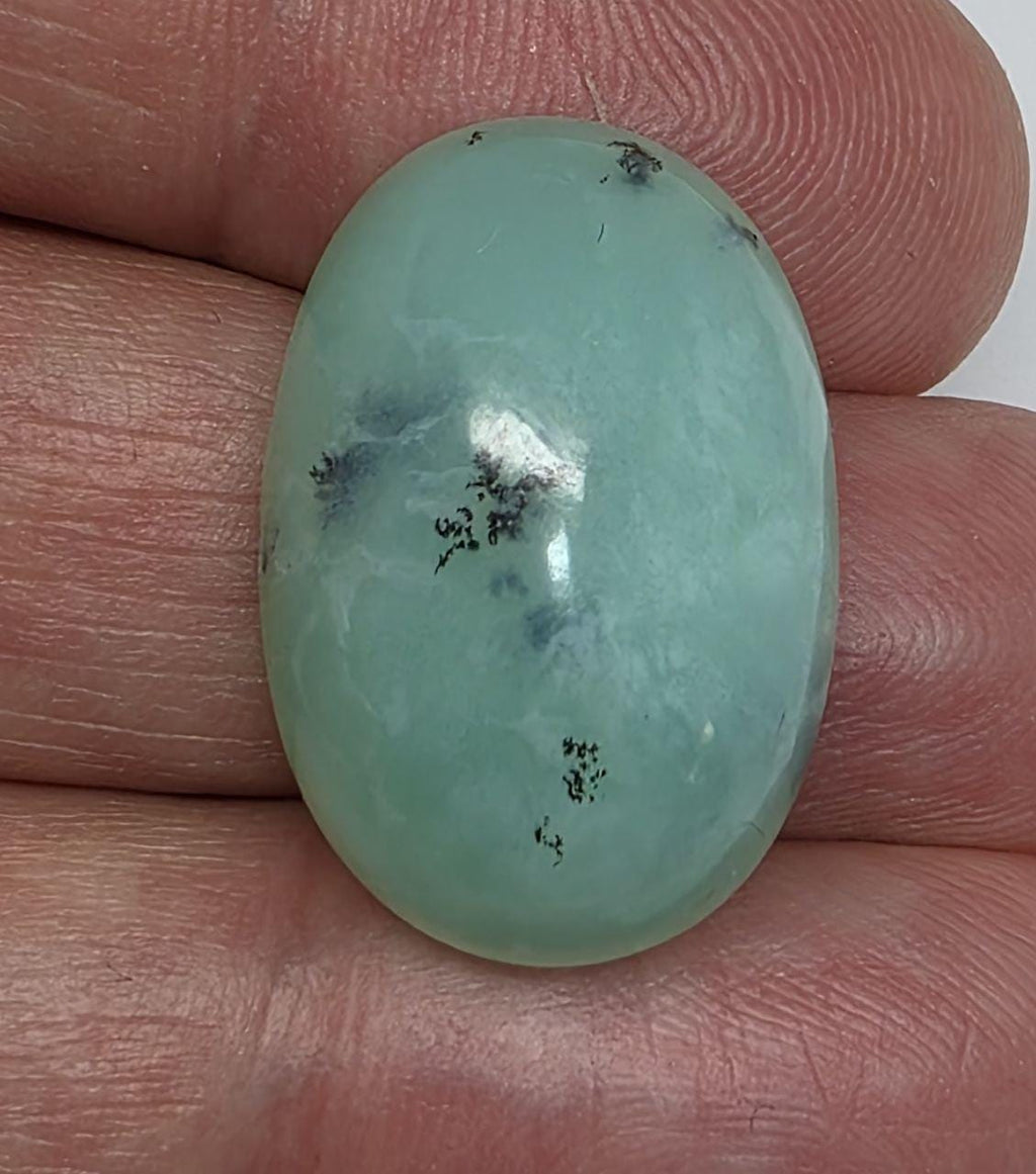 Big Blue Green  Peruvian Opal Cabochon 23.7x16.5x10.4mm 28.7ct - Natural Untreated Gem- Unique color- Inclusion Stones Natural