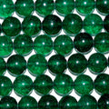 Perles rondes lisses en quartz vert St, 8 mm, 15 pouces (38 cm) - Fil de 39 cm