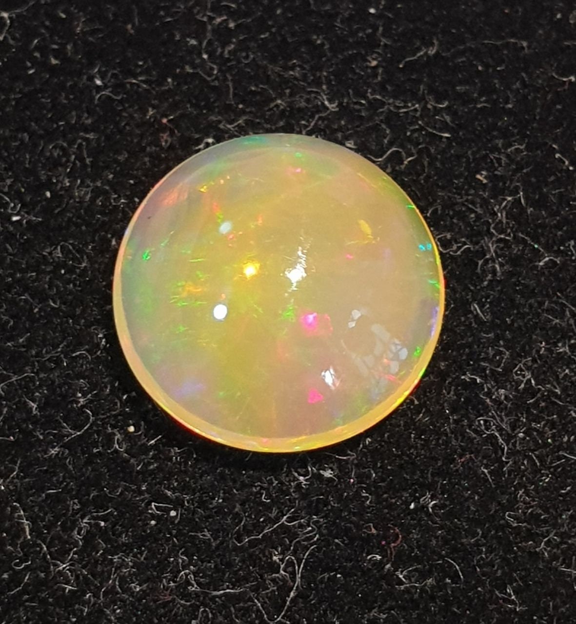 Wello Ethiopian Opal Round Cabochon 9mm. (1.1 cts)  -Gemstone Parcels-Loose Stones Wholesale Price