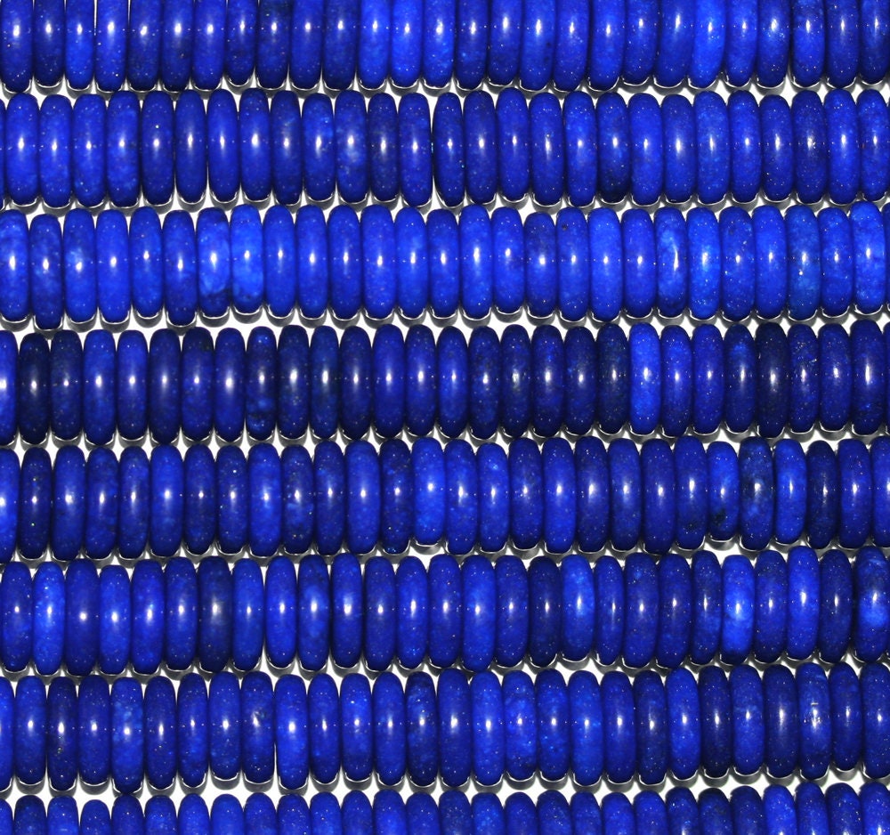 Perles rondelles lisses en howlite bleue St, 10 x 3 mm, 40 cm (16 pouces) de long, longueur 40 cm (40 pouces).