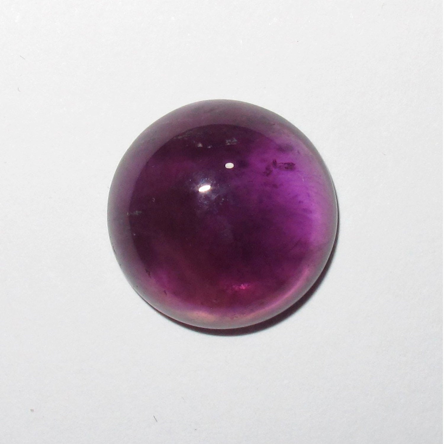 Lote de 4 piezas de cabujón redondo de amatista de 14 mm. (4 uds.)