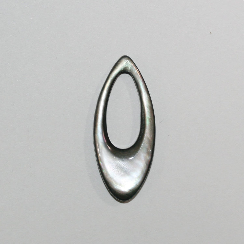 Colgante de gota de nácar (35 x 15 mm) - Colgante de nácar natural y concha - Nácar