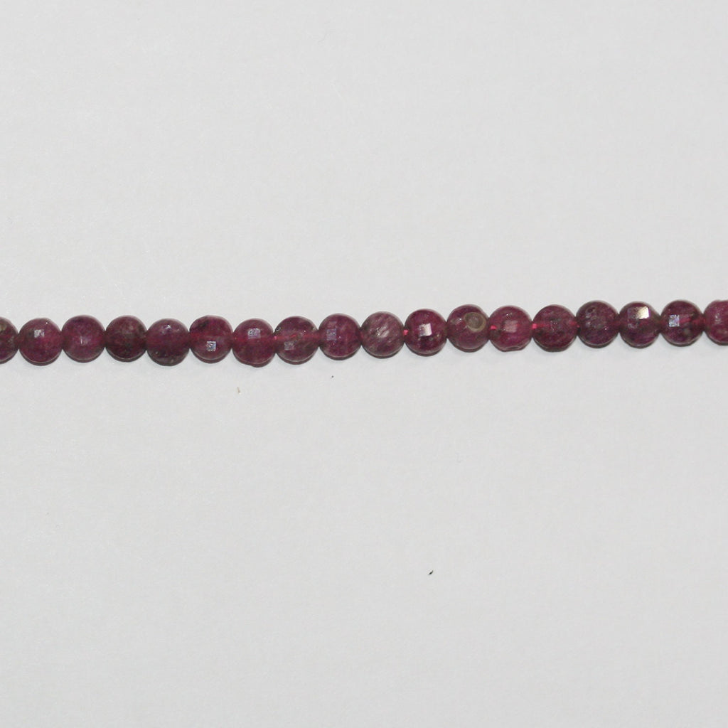 Perles de monnaie facettées St Rubi de 15 pouces (4 mm) - Fil de 39 cm