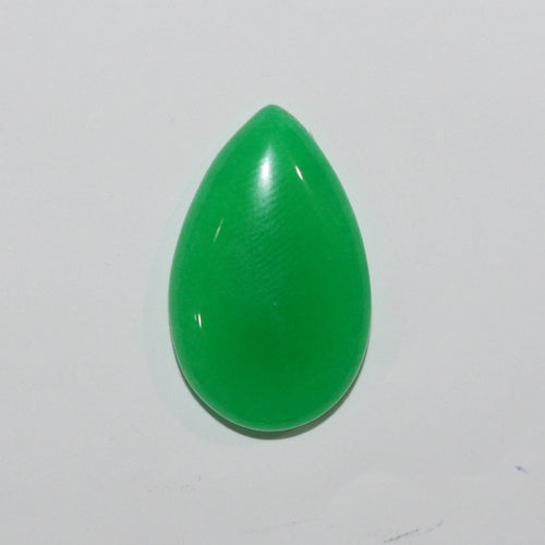 Lot de 10 cabochons en jade teint en vert (10 pièces) 26x16mm.