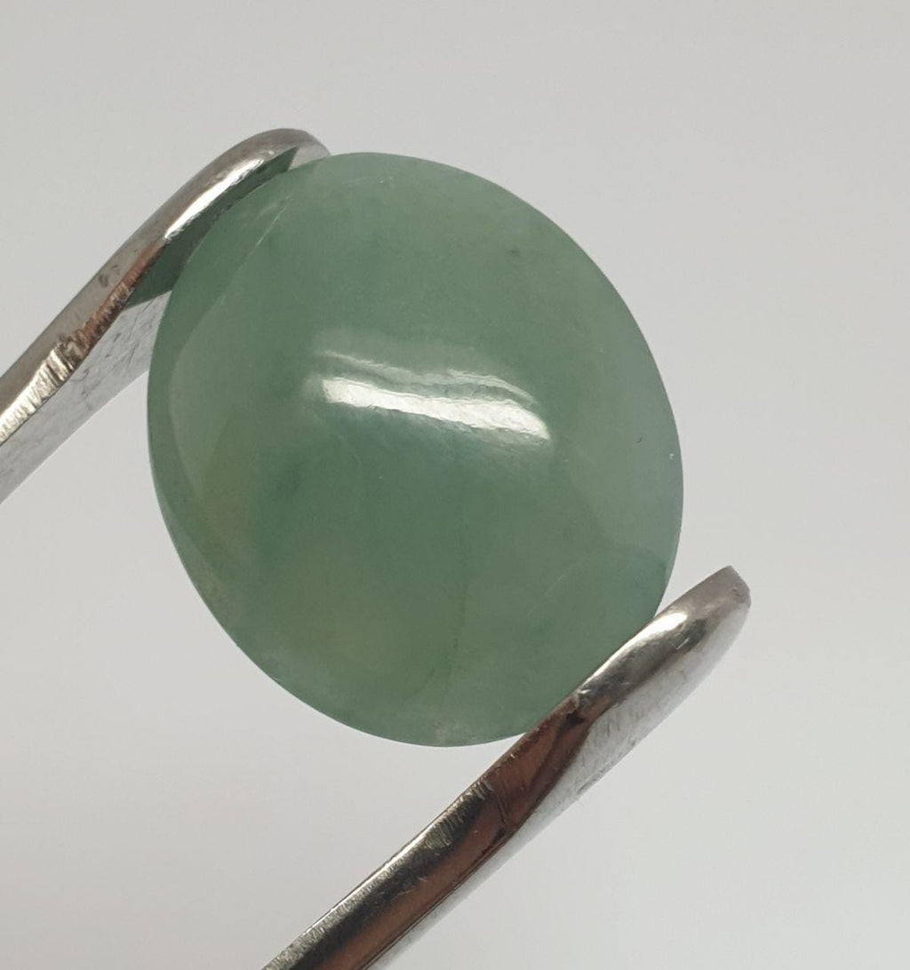Jadeite Smooth Oval Cabochon 17.2x14.6mm. (14.45ct.) - Wholesale Gemstones- Natural Stones For Jewelry