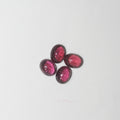 Rhodolite Garnet Lot Oval Cabochon 7-7.5x5.5-6mm. (4pcs.)  -Gemstone Parcels-Loose Stones Wholesale Price